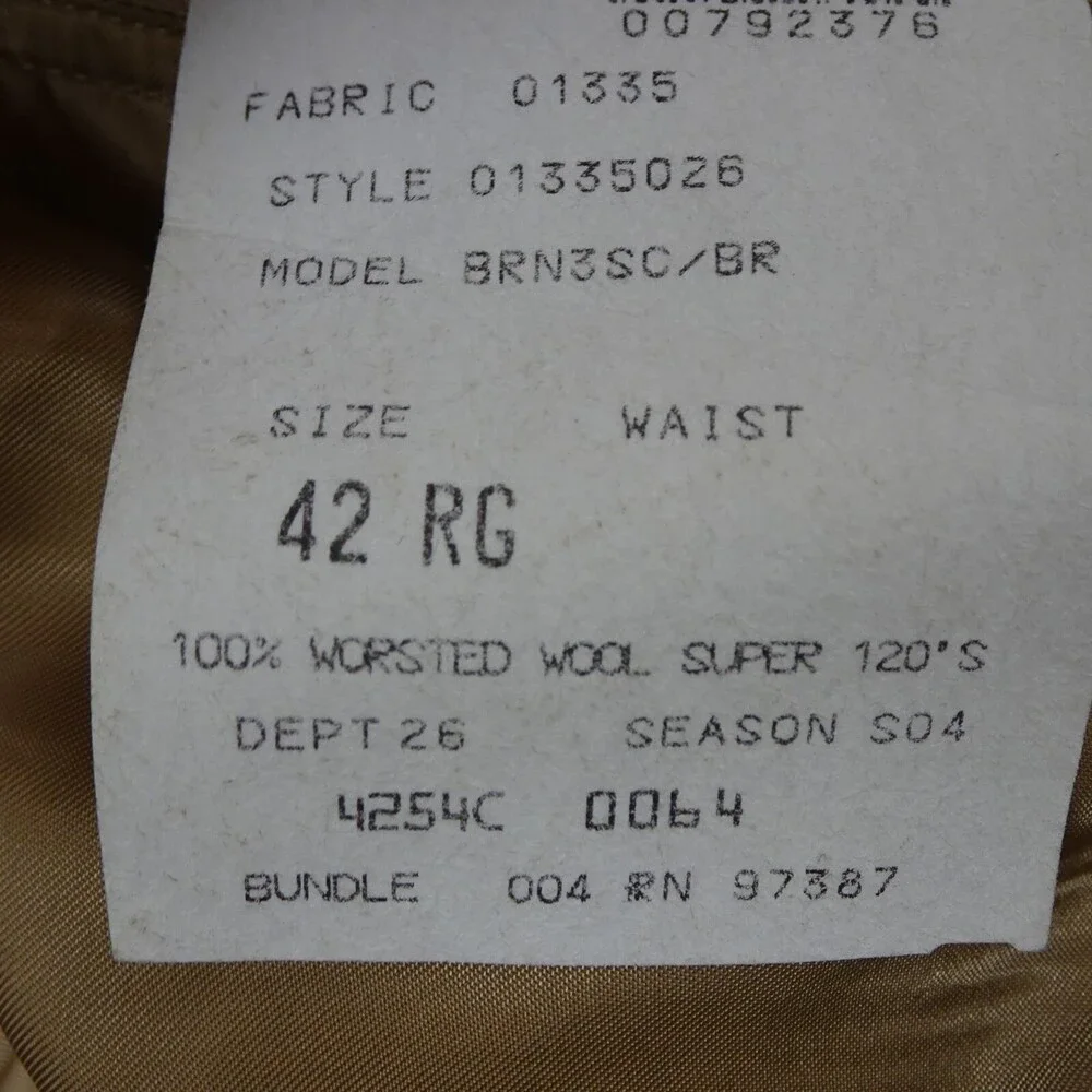 Brooks Brother Sports Jacket Mens 42R Brown Wool Coat Blazer